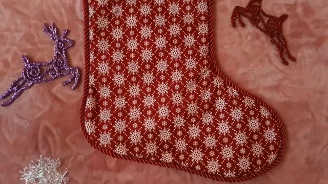 Dimensions Winter Friends Stoking. Готовый сапожок). Вышивка крестом смотреть онлайн