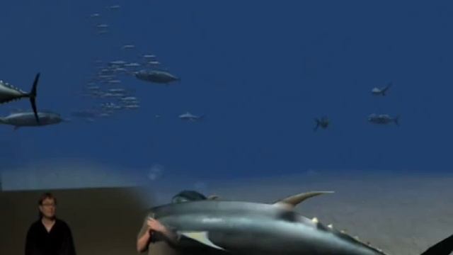 Ocean Sim presentation - blender game engine data vis смотреть онлайн