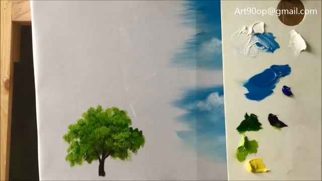 My Cloud Acrylic Brushe - Acrylic lesson смотреть онлайн