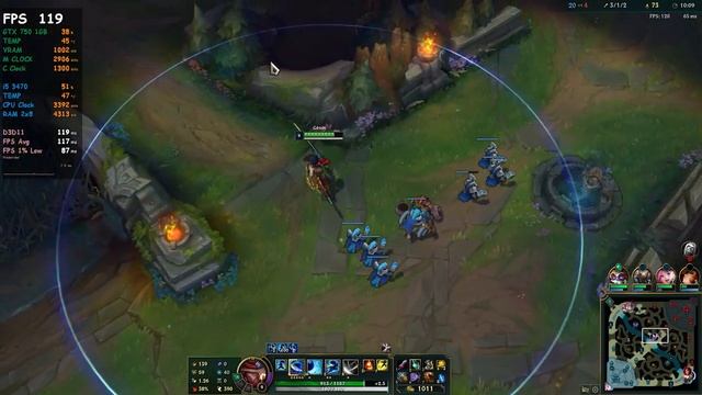 League of Legends (Season 12) | GTX 750 1GB - i5 3470 | смотреть онлайн