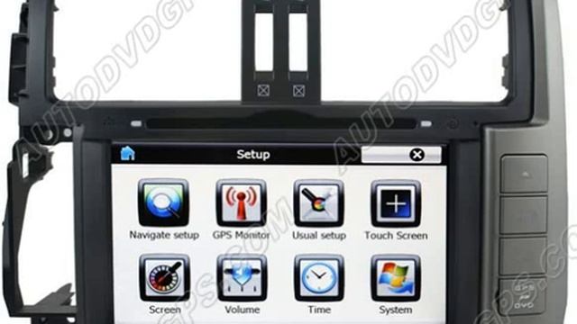 TOYOTA Land Cruiser Prado 8" HD Touch screen DVD GPS Navigation Player смотреть онлайн