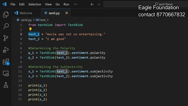 sentiment analysis by python | very easy tutorial смотреть онлайн