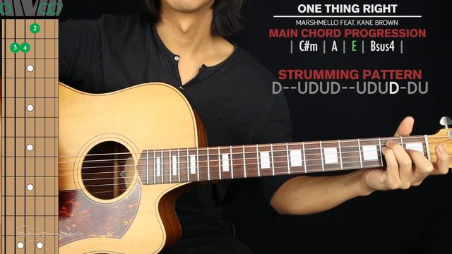 One Thing Right Guitar Cover Marshmello 🎸|Tabs + Chords| смотреть онлайн
