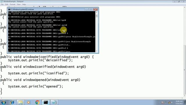 JAVA CH 10 WINDOWS LISTENER EXAMPLE смотреть онлайн