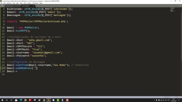 Como enviar e-mail com PHP usando o PHPMailer смотреть онлайн