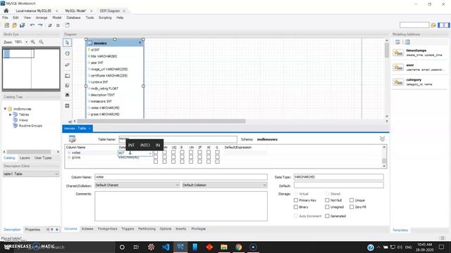 Forward Engineering of Database in MySQL Workbench смотреть онлайн