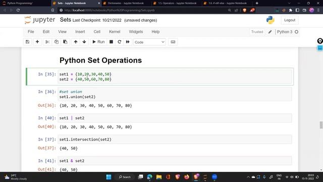 7. Sets Continued with Hands-On and Introduction to Dictionaries | LWP Labs смотреть онлайн