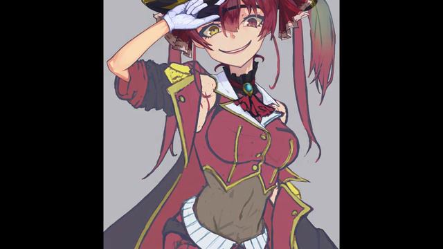 Houshou Marine Drawing Timelapse. смотреть онлайн