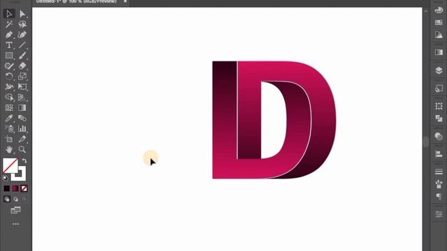 Alphabetical Logo Design D In Adobe Illustrator Tutorial смотреть онлайн