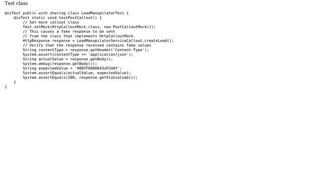 Salesforce: Test class error for callout method, System.JSONException смотреть онлайн