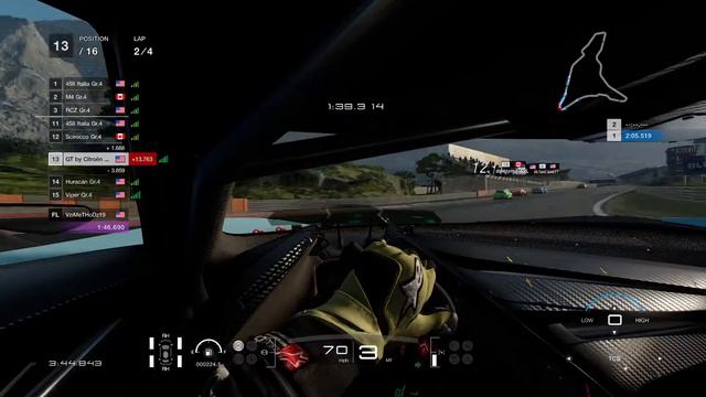 Gran Turismo®SPORT - Citroen GT by Citroen at Dragon Trail - Seaside - Cockpit View смотреть онлайн