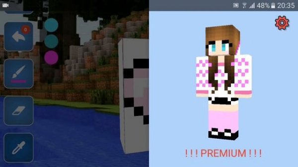 3D Skin Editor for Minecraft PE