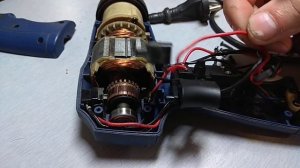 Подключение кнопки сетевого шуруповёрта.