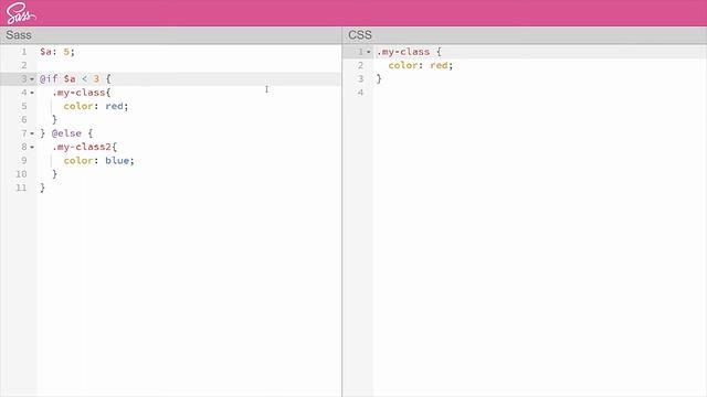 Sass Usando @if E @else