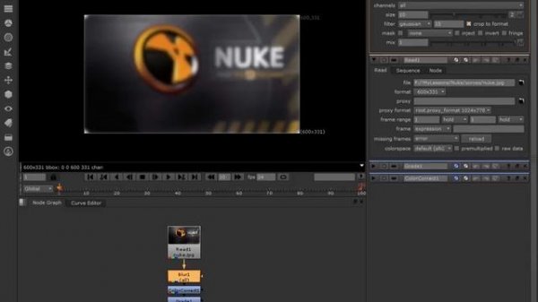 Nuke. Урок №1. Интерфейс программы. cg-school.org