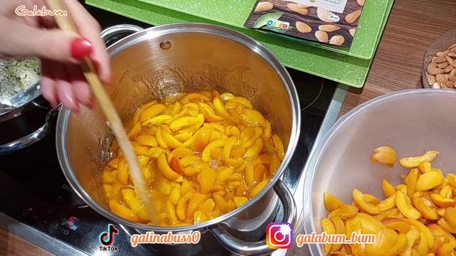 Абрикосовое варенье Рецепт чтобы дольки не развалились @galabum смотреть онлайн