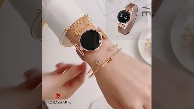 женские светодиодные цифровые часы смотреть онлайн