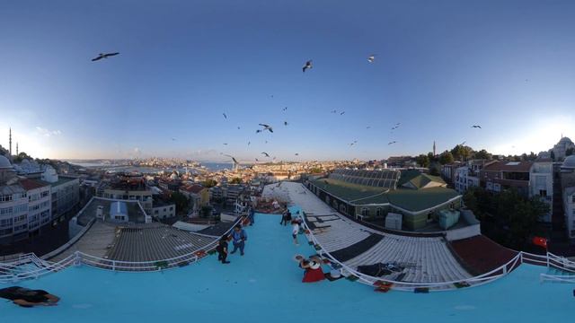 360-degree Rooftop in Istanbul 4k vr تجربة خاصة من فوق اسطح اسطنبول part 2 смотреть онлайн
