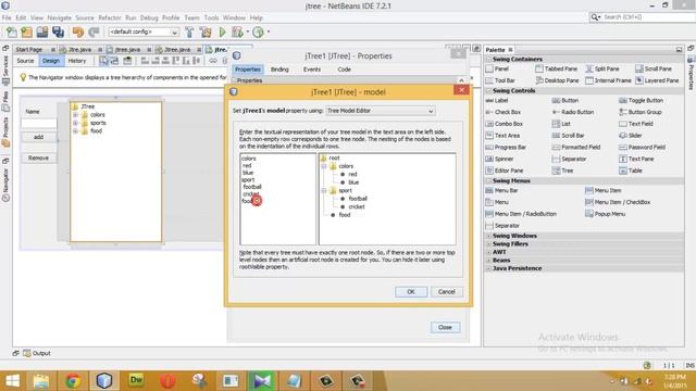 how to use jTree of java swing Netbeans смотреть онлайн