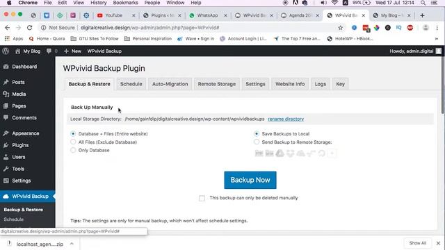 WordPress Tutorial: How To Move Local WordPress Site To A Live Server (WPvivid Backup Plugin) смотреть онлайн