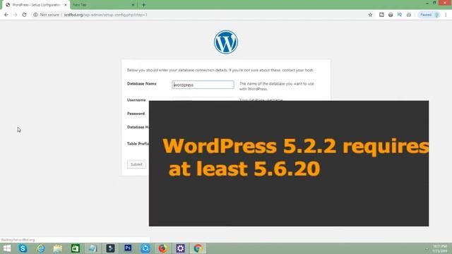 Your server is running PHP version 5 4 45 but WordPress 5 2 2 requires at least 5 6 20 смотреть онлайн