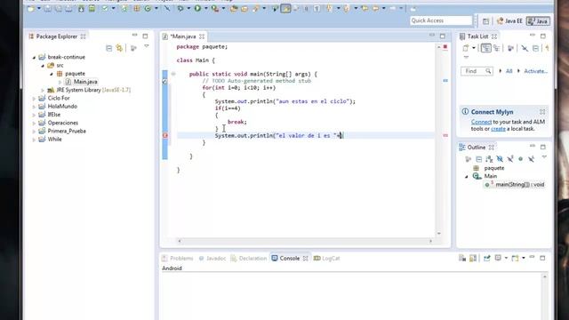 Comenzando JAVA break and continue смотреть онлайн