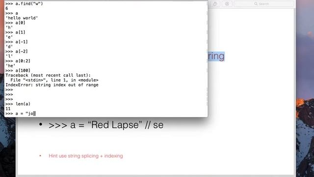 Strings, Method, Indexing, Problem - LECTURE 3 | Introduction to Python | Python for Beginners смотреть онлайн