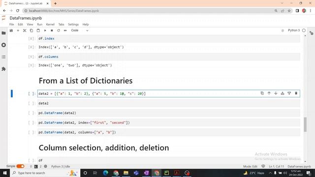 Python - Introduction to DataFrames (English Version) | Pandas | Numpy | Series | DataFrames смотреть онлайн