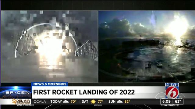 First Florida rocket launch of 2022: SpaceX sends Starlink satellites into orbit смотреть онлайн