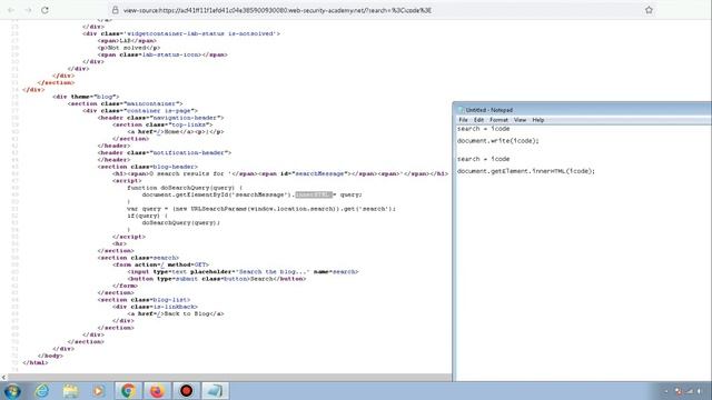 PortSwigger Labs Walkthrough - DOM XSS in innerHTML sink using source location.search смотреть онлайн