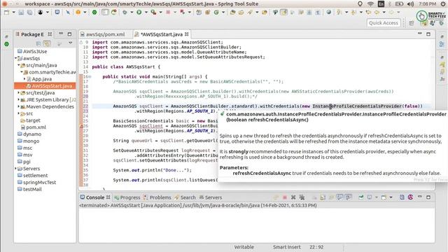 Getting Started With Amazon SQS in java | amazon sqs tutorial java | Create SQS Client смотреть онлайн