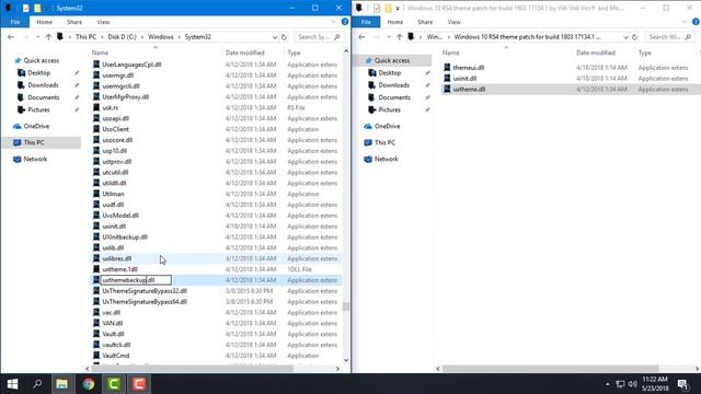 How to patch Windows 10 1803 RS4 for 3rd party themes смотреть онлайн