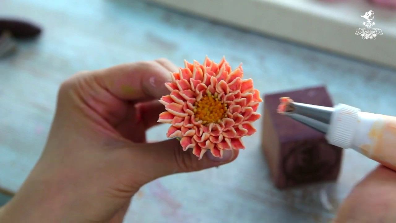 Хризантема из фасолевой пасты Bean Paste