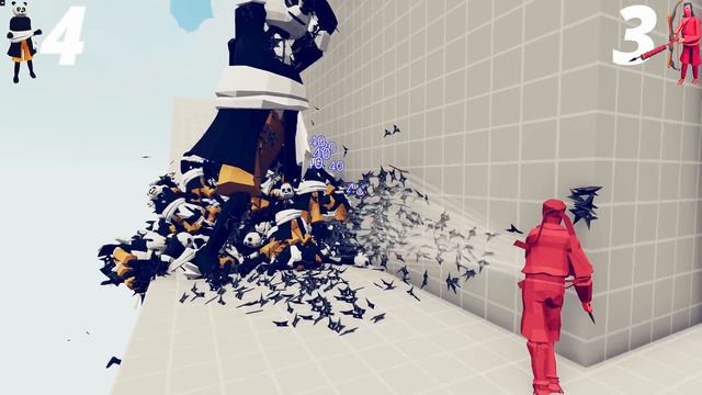 100x Kung Fu Panda + 2x GIANT vs 3x EVERY GOD - Totally Accurate Battle Simulator TABS смотреть онлайн
