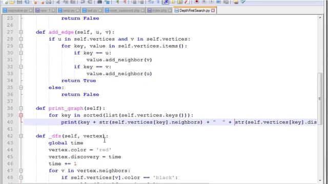 Python: DFS Depth First Search смотреть онлайн