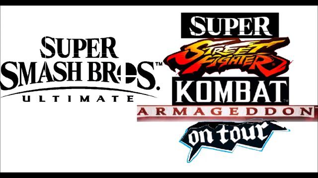 Super Smash Bros Ultimate Super Street Fighter Kombat Armageddon On Tour Logos смотреть онлайн