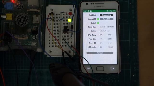 Server Side Event flask and gevent python Raspberry PI web control app смотреть онлайн