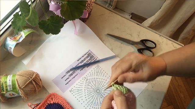 КАК СВЯЗАТЬ МОТИВ С СЕРДЕЧКОМ ДЛЯ ПЛЕДА/ВЯЗАНИЕ КРЮЧКОМ смотреть онлайн