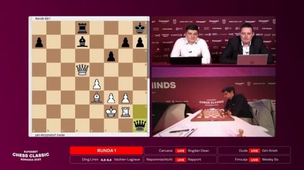 Superbet Chess Classic 2023 - Grand Chess Tour - RUNDA 1 LIVE
