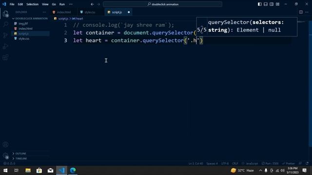 Double Click Animation || HTML || CSS || JS смотреть онлайн
