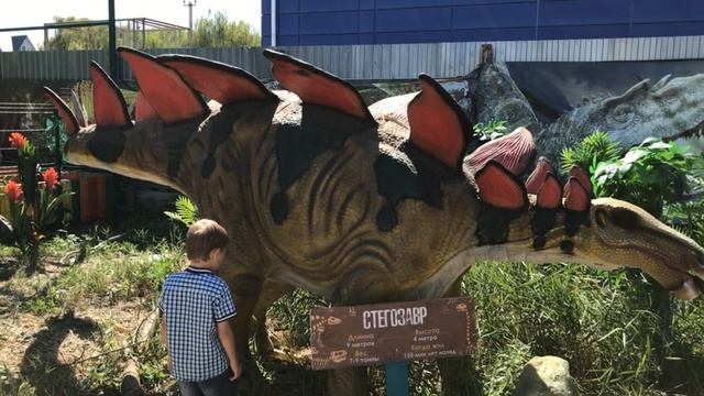 Про динозавров страусов и козлят Динопарк Голубицкая /// DiL смотреть онлайн