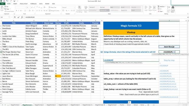 Excel Vlookup Search Function - Job Interview Question смотреть онлайн