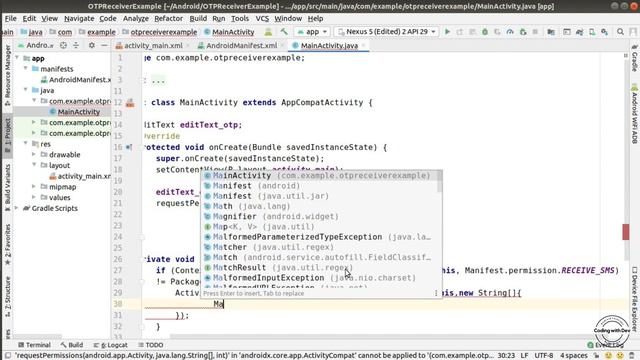Android Read OTP Automatically Using Broadcast Receiver | Android - BroadcastReceiver-OTP Detection смотреть онлайн