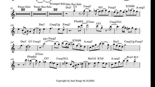 Vincent Herring Alto Saxophone Transcription on Cedar Walton´s "Martha´s Prize" смотреть онлайн