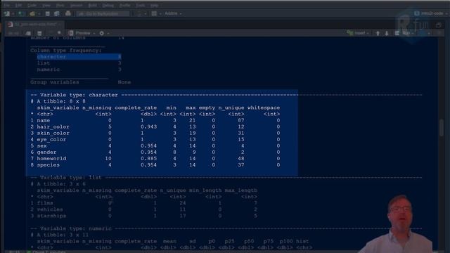 Exploratory data analysis (EDA) with skimr (part of the Rfun Introduction to R series) смотреть онлайн