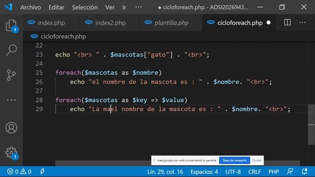 Curso de PHP - 02 - El Ciclo Foreach смотреть онлайн