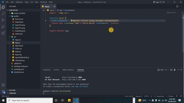 06. JavaScript Template Literals in ES6 (React JS) || Developers Diary смотреть онлайн