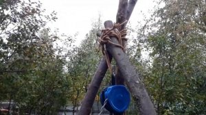 Опускаем ЖБ кольца используя ТАЛЬ в колодец без особых усилий Чебоксары..! #Мастерская21rus