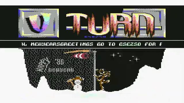 Happy New Year Demo from U-Turn 1996 ! Commodore 64 (C64) смотреть онлайн