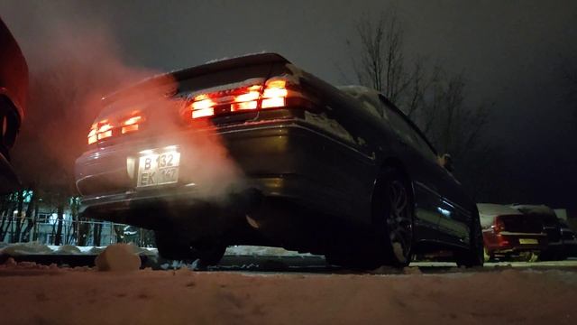 1 jz gte cold engine start / холодный пуск -3 градуса. Трасса ajs jzx100 с родным катализатором. смотреть онлайн
